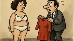 Виц: Той я съблече с поглед, после...