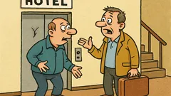 Виц: Срещат се двама в асансьора в Москва...