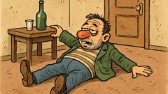 Виц: Не си пиян, ако можеш да лежиш...