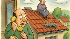 Виц: Тя пита за котката, той за покрива