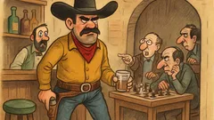 Анекдот: Влиза каубой в бара...