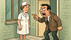 Анекдот: Стои таткото пред родилното...