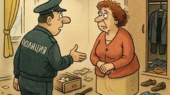 Виц: Полицаят пита жената за обира...