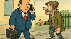 Виц: Началник замислено върви по улицата...