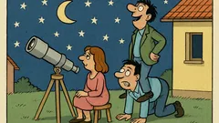 Виц: – Обичаш ли да гледаш звездите?