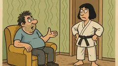 Анекдот: Миме, защо си се записала на карате?