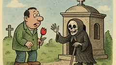 Майтап: – Къде отиваш? – При пра-пра-пра баба...