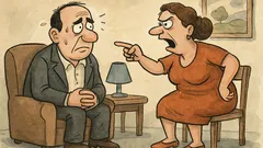 Виц: Когато говориш със съпругата си...