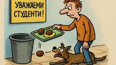 Анекдот: Табела в студентския стол гласи...