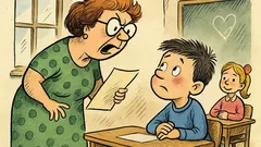 Анекдот: Учителката пита Гошко за съчинението