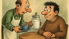 Анекдот: – Колко захар искаш в кафето?