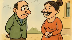 Виц: Не обичам жени с мустаци…