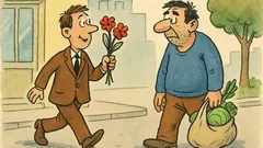 Анекдот: Неженен носи цветя, женен – зеленчуци