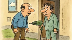 Анекдот: Съседе, ще ми заемеш ли бормашината?