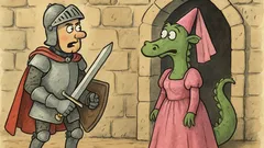 Анекдот: Рицар влиза при змея и...