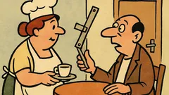 Анекдот: – Да ви предложа кафе?