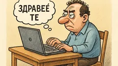 Анекдот: Като видя 'ЗДРАВЕЙ ТЕ' в чата...
