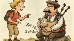 Анекдот: Немска туристка пита гайдар...