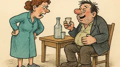 Виц: – Защо пиеш толкова много?!