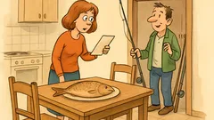 Майтап: Мъж и жена делят домакинството...