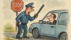 Виц: Полицаят спира адвокат на стоп...