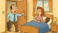 Майтап: Един човек се прибира неочаквано...