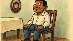 Анекдот: Самотен циганин се прибра от работа...