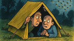 Виц: Двама рибари, нападнати от комари...