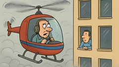 Виц: Мъгла. Хеликоптер. Пилот пита...