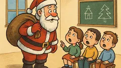 Виц: Дядо Коледа в детската пита децата...