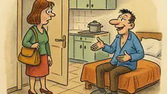 Виц: Прибира се съпругата вкъщи, съпругът казва...