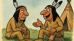 Виц: Двама индианци обсъждат имената на белите