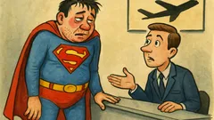 Виц: Пиян Супермен влиза на летището...