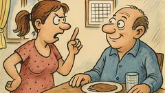 Анекдот: Този месец мъжът винаги е прав...