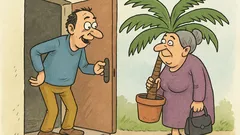 Виц: Тъщата пристига с палмата на гости