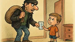 Анекдот: Крадец влиза в апартамент и...