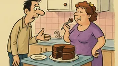 Анекдот: Скъпа, къде е тортата?