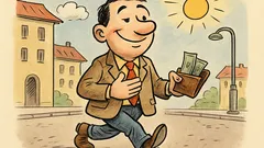 Анекдот: Усмивка на лицето, пари в портмонето