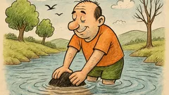 Анекдот: Психолог казва – представете си река...