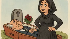 Виц: Има ли живот след смъртта? Вдовицата казва...