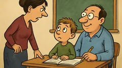 Анекдот: Учителката пита Петърчо за домашното