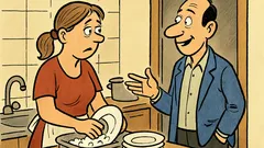 Анекдот: Умният мъж пита жената...