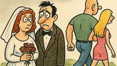 Виц: Никога не се женете за красива жена...