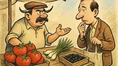 Виц: На пазара клиент пита за салата...