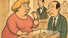 Виц: Жена пробва скъпа гривна...