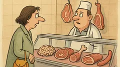 Анекдот: На щанда за месо – Извинете...