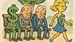 Виц: Седят долар, марка и франк на пейка...