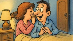 Анекдот: Жена ми ми прошепва – скоро ще бъдем трима