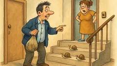 Виц: Съпруг носи охлюви у дома...