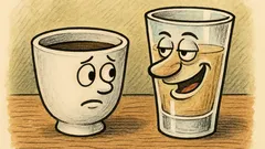 Анекдот: Две чашки си говорели в кухнята